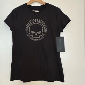 BNWT- Harley-Davidson Willie G Skull Black Graphic Tee (S)